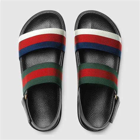 gucci web slides mens